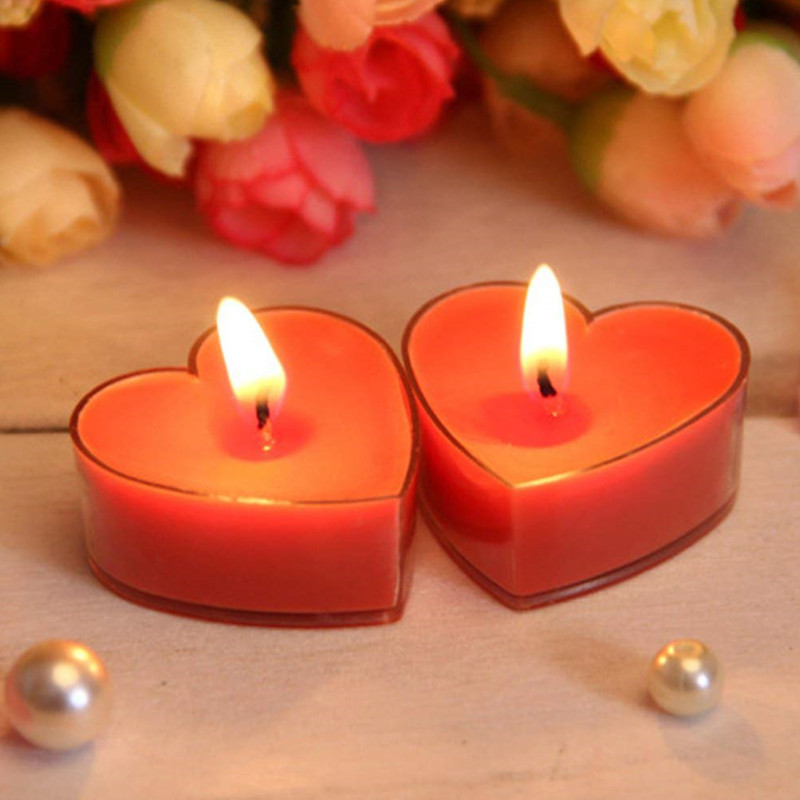 Candle Making Gel Wax - 50 セット ハート ラウンド キャンドル モールド