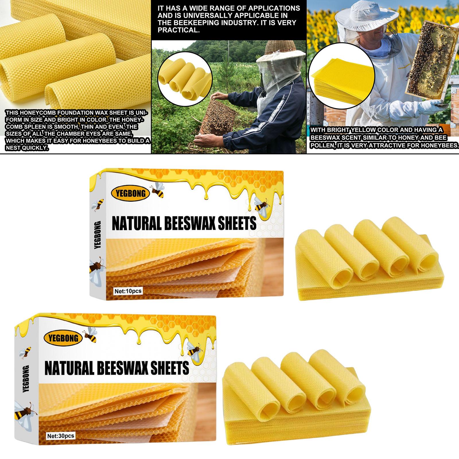 蜜蝋シート、養蜂用基盤シート、蜜蝋キャンドル作成キット、天然 - Candle Making Kit のレビューと価格