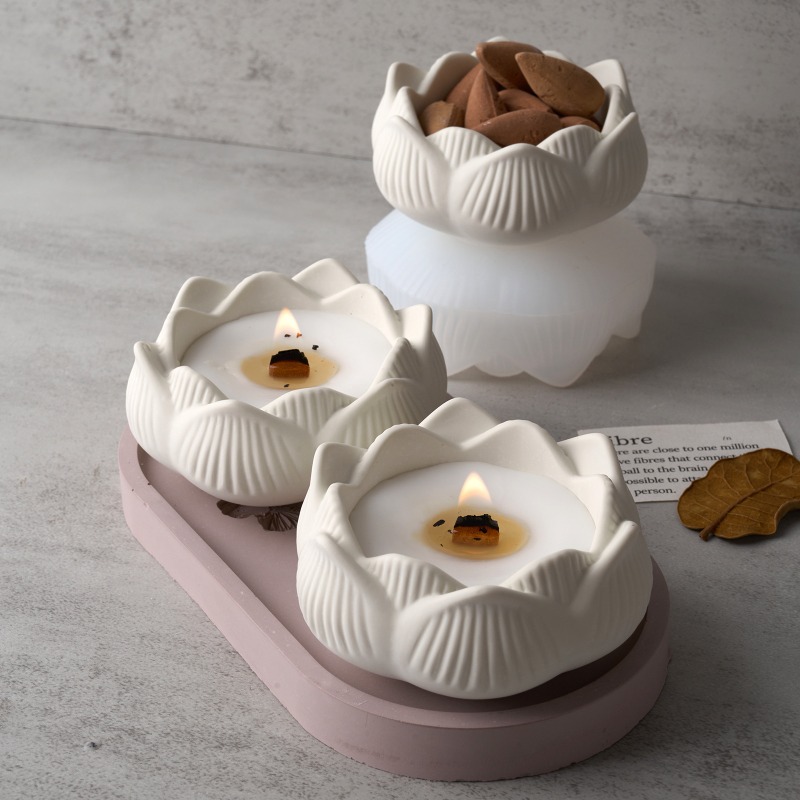 3D蓮キャンドルホルダー シリコンモールド DIY蓮ボウルジ - Candle Making Process のレビューと価格