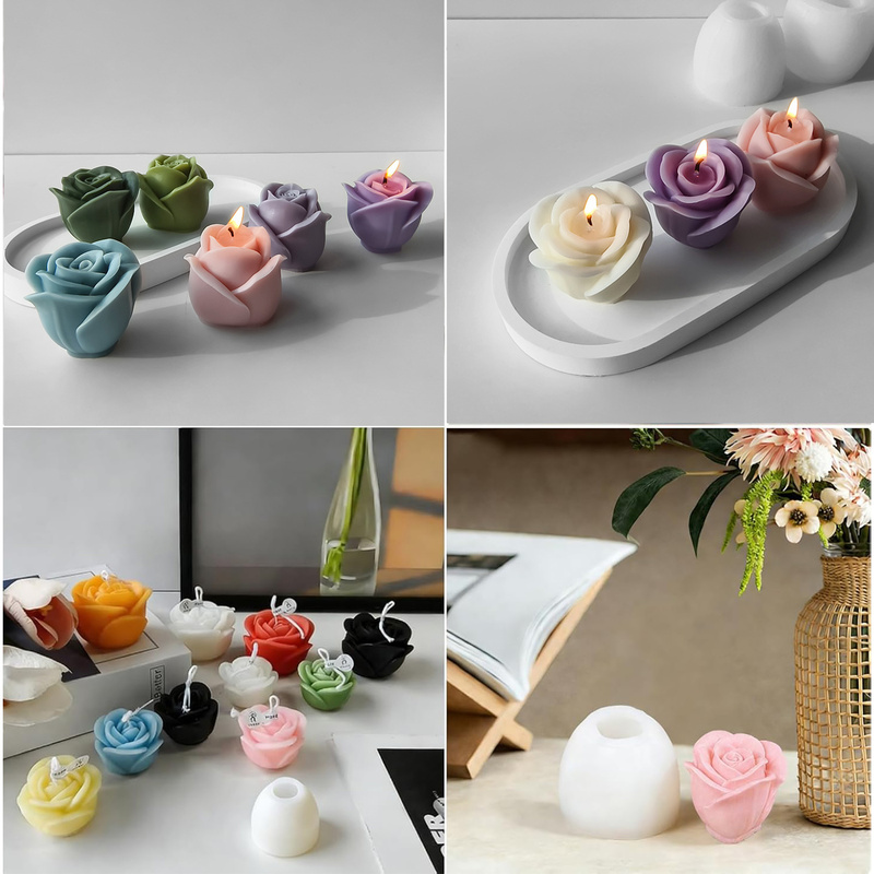 2Only3DRoseシリコンモールド、キャンドル作り、石鹸 - Candle Making Process のレビューと価格