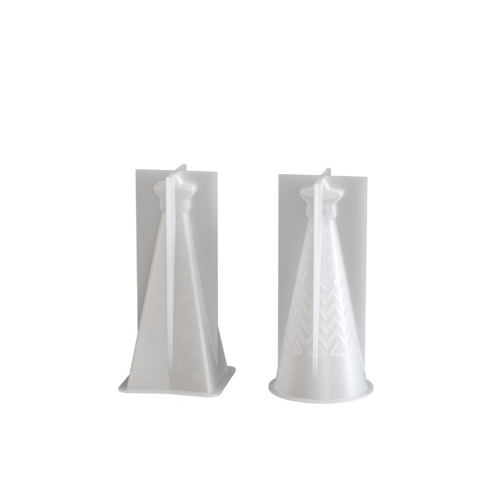 新しいシリコーンクリスマスコーンキャンドルモールドエポキシ樹 - Candle Making Kit Xmas のレビューと価格