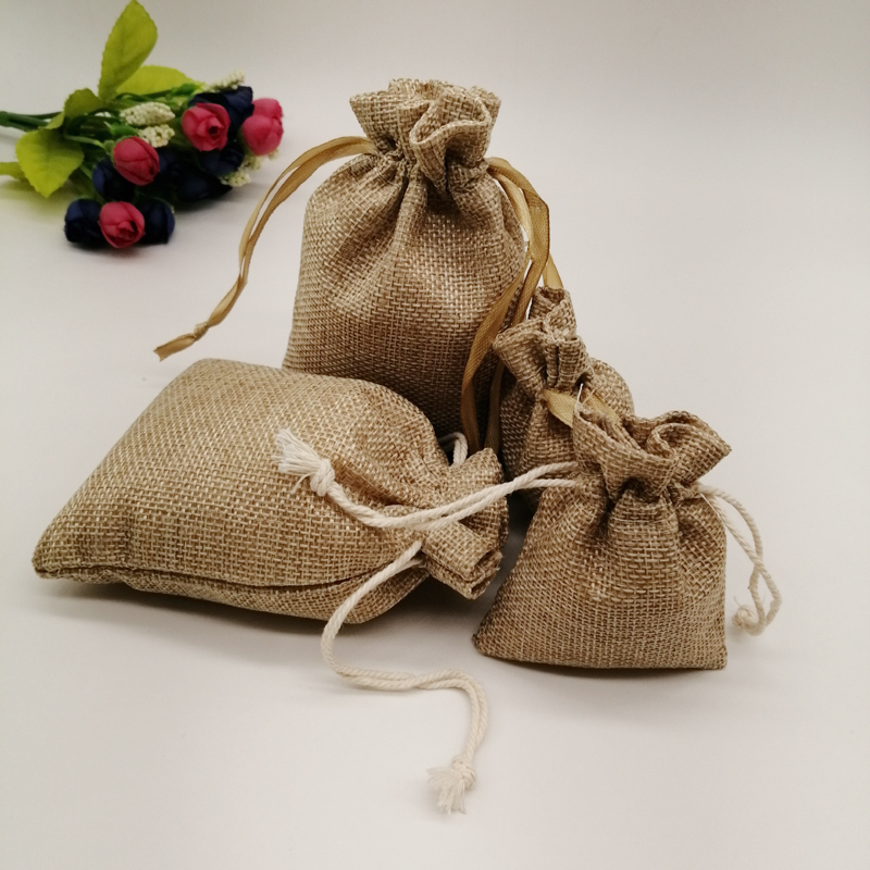 ジュート生地ギフト包装袋,5個,ギフト包装袋,綿巾着袋,クリ - Jute Bag Packaging のレビューと価格