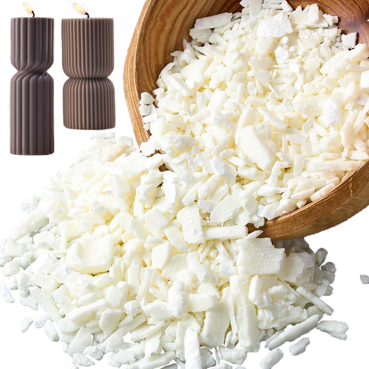1 ポンドピュアホワイト大豆ワックス DIY 手作りキャンド - Candle Making Kit のレビューと価格