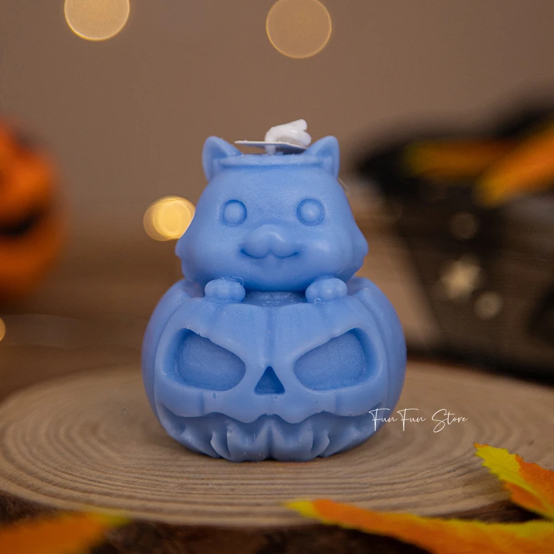 可愛い動物猫の石膏キャンドル樹脂ソイワックス製造用型3Dスカ - Candle Making Gel Wax のレビューと価格
