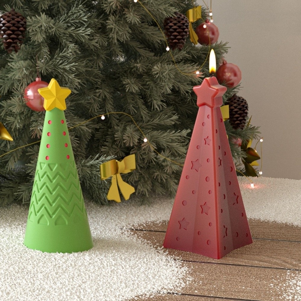新しいシリコンクリスマスコーンキャンドル型エポキシ樹脂DIY - Candle Making Kit Xmas のレビューと価格