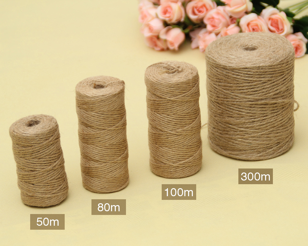 50/80/100 メートルナチュラルヴィンテージジュートロ - Jute Bag Packaging のレビューと価格