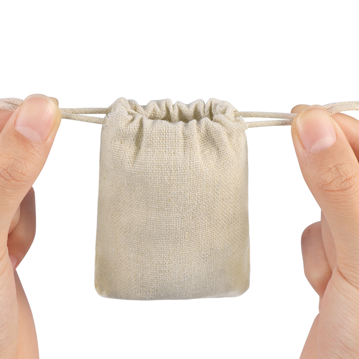 10 個の強力な再利用可能なジュートリネンドローストリングサ - Jute Bag Packaging のレビューと価格