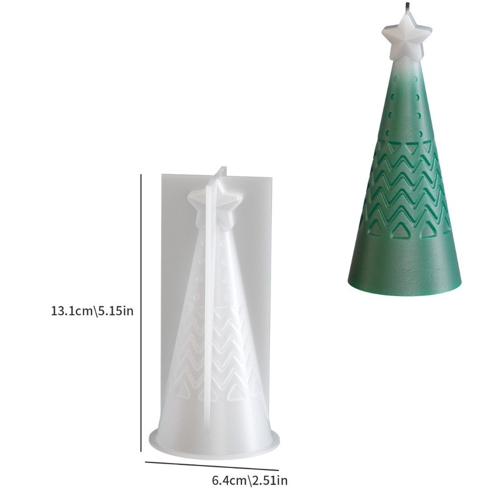 新しいシリコーンクリスマスコーンキャンドルモールドエポキシ樹 - Candle Making Kit Xmas のレビューと価格