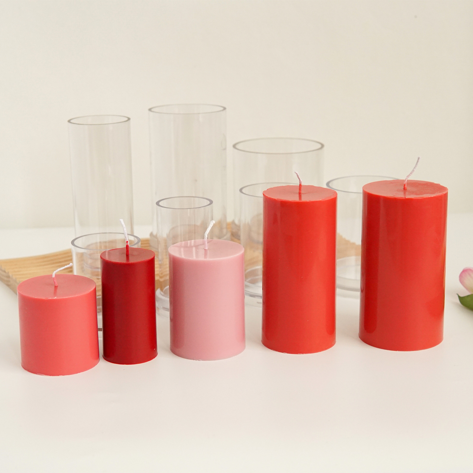 さまざまな 3D 円筒キャンドルモールドプラスチック DIY - Candle Making Kit のレビューと価格