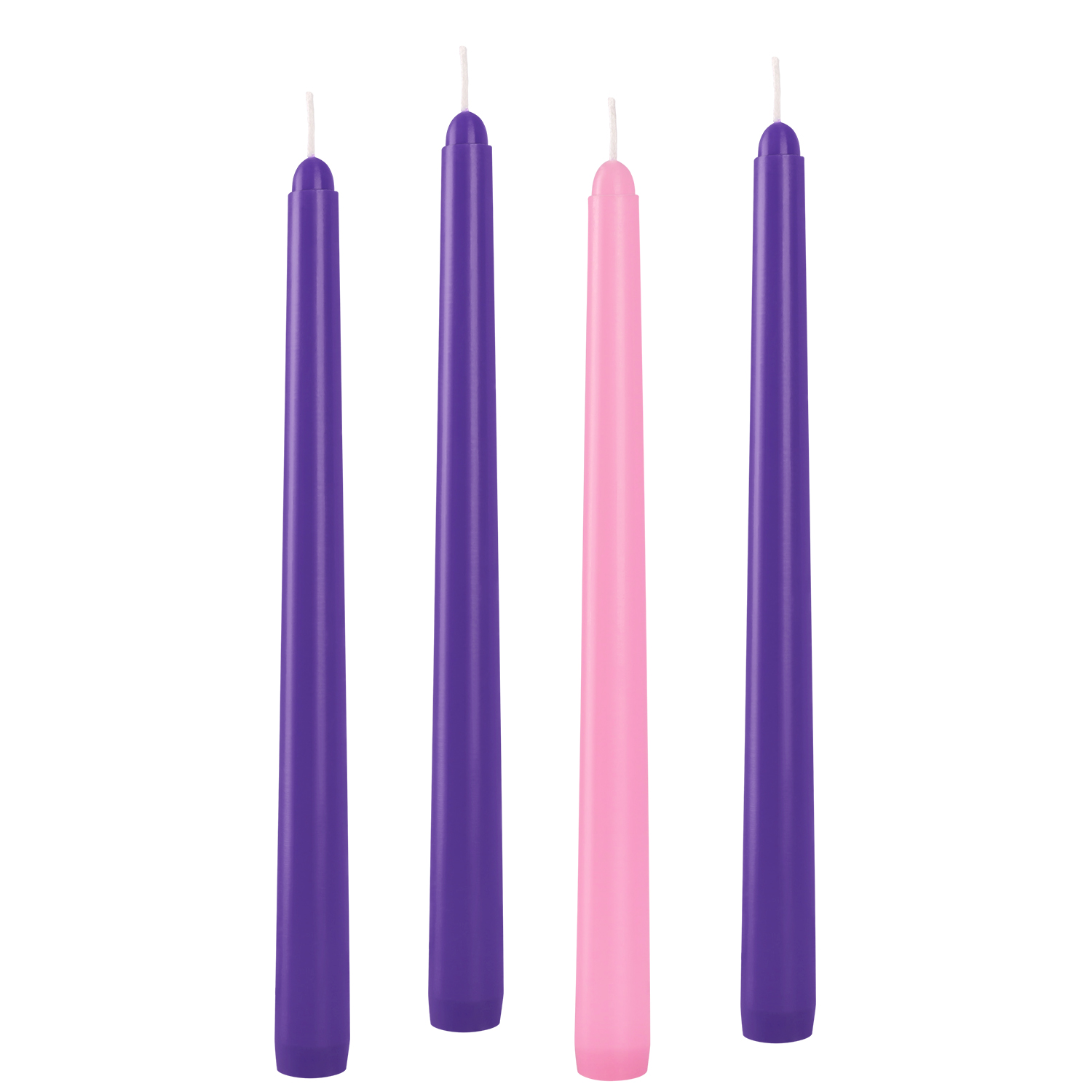 10インチのA型キャンドル4個セット、3本の紫色と1本のピン - Candle Making Gel Wax のレビューと価格