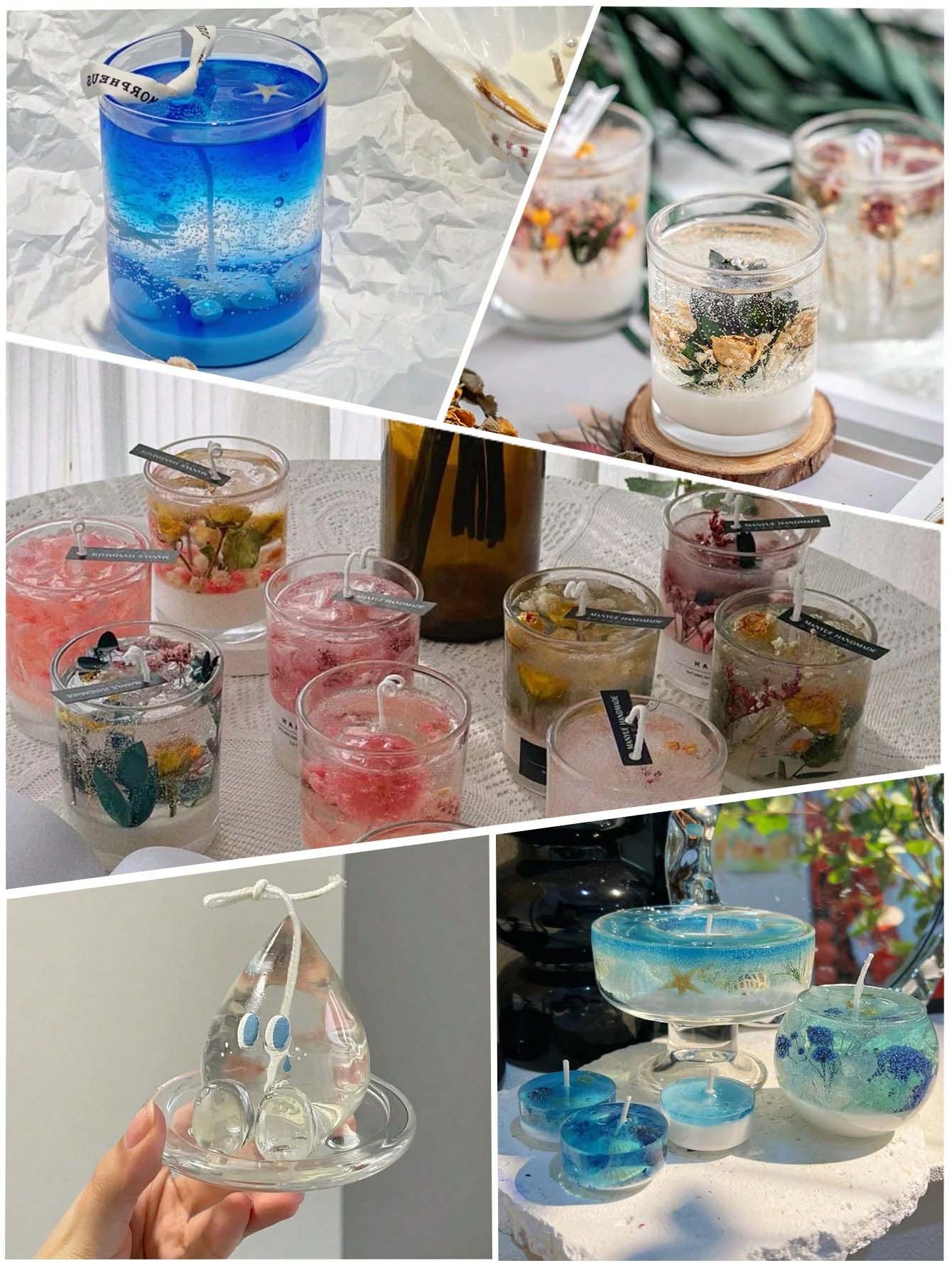 100g/500g/1kg 透明ゼリーワックス、手作りキャン - Candle Making Gel Wax のレビューと価格