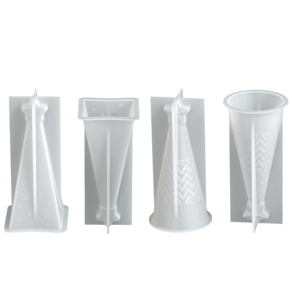 シリコン製クリスマスコーンキャンドル型 クリスタルDIYクラ - Candle Making Kit Xmas のレビューと価格